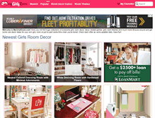 Tablet Screenshot of mygirlyroom.com